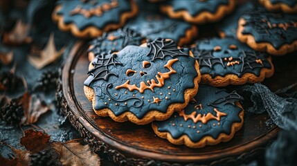 Diverse Halloween Gingerbread Cookie Collection