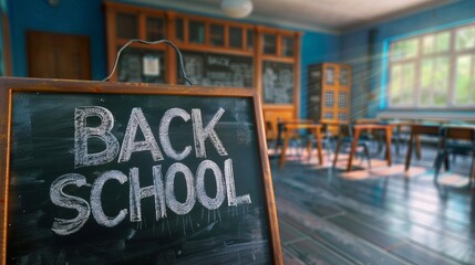 A chalkboard Back to School