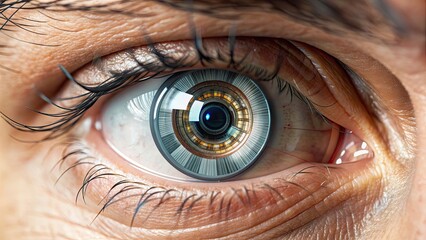 Smart bionic eye lens for low vision with advanced visual assistance technology, wearable, artificial