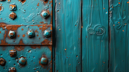 Fototapeta premium High-resolution image showcasing intricate patterns of rust and patina on metal, perfect for backgrounds, design projects, and artistic inspiration.