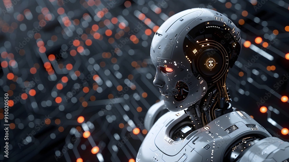 Poster futuristic ai powered language learning app with real time feedback and practice sessions