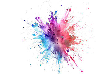 Colorful paint splatter