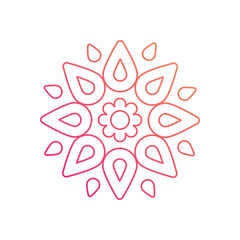 Rangoli vector icon