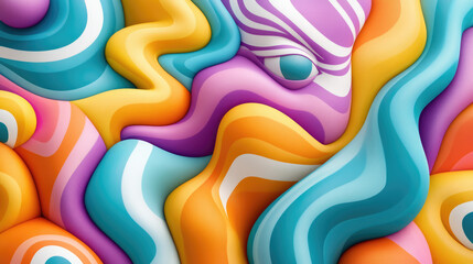 Explore a captivating artwork featuring swirling colors and intricate patterns, symbolizing the complexity of financial data analysis in a dynamic visual form.