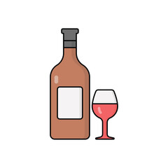 Wine vector icon