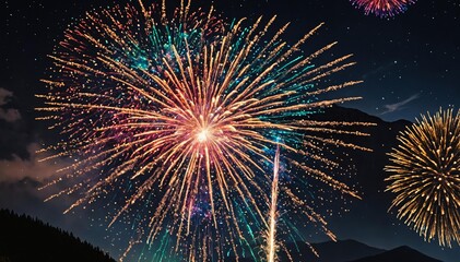 Anniversary Celebration with Nighttime Fireworks Display