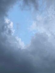 blue sky with clouds