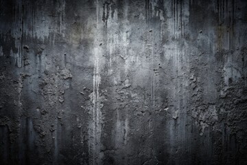 Textured grunge dark black concrete wall background