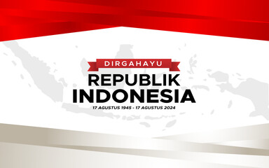 indonesia 79th independence day Abstract Background Design Template Indonesia