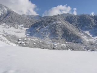 Obraz premium snow covered mountains