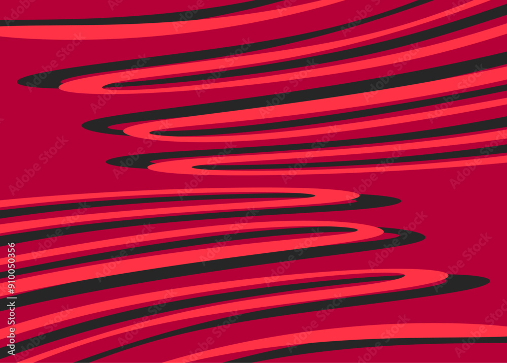 Poster simple background with gradient wavy lines pattern