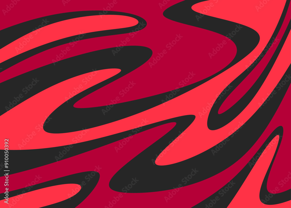 Poster abstract background with wavy lines pattern