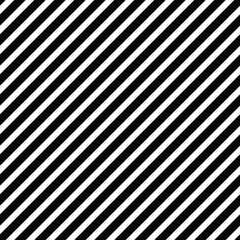 Obraz premium Diagonal bold black lines horizontal pattern seamless. Vector Illustration