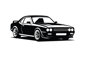 Download A Dyno Dash Car silhouette illustration Vector File.