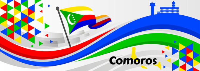 Comoros Independence Day Banner Design