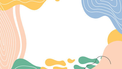 Flat abstract background for presentation design and hand drawn design