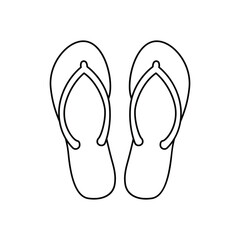 Slippers vector icon