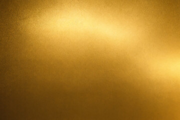 Fototapeta premium Abstract golden grunge background. Yellow metal texture with scratches