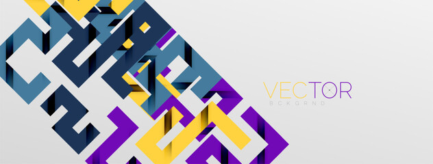 Color bend lines with shadow texture effect. Vector Illustration For Wallpaper, Banner, Background, Card, Book Illustration, landing page