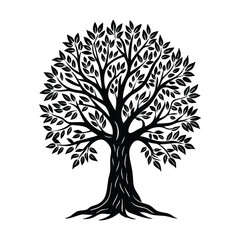 Obraz premium vector tree silhouette