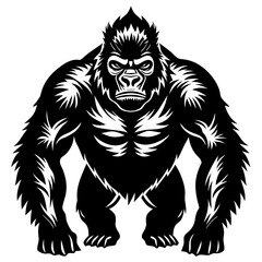 Obraz premium gorilla silhouette