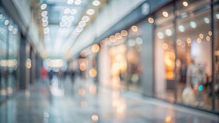 Lightly Blurred Background of a Chic Shopping Complex
