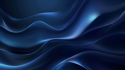 Fototapeta premium Abstract blue wave pattern, a digital illustration with a smooth, flowing texture that creates a sense of movement and depth.