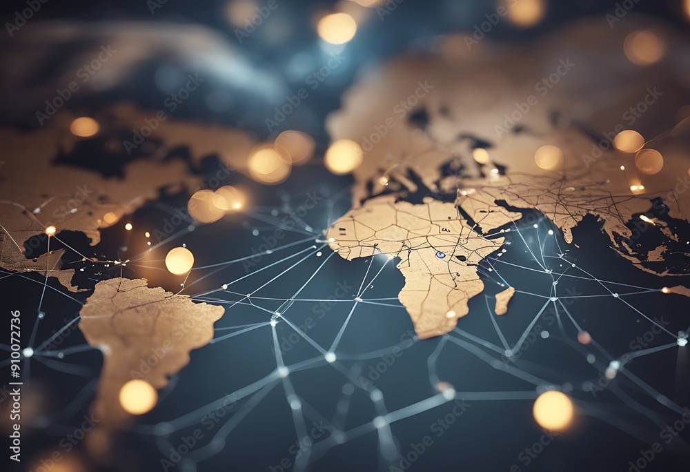 Poster globalization connection global business connected networking globalisation network wide connect tec