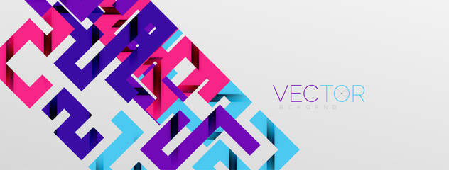 Color bend lines with shadow texture effect. Vector Illustration For Wallpaper, Banner, Background, Card, Book Illustration, landing page