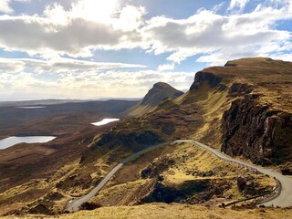 Fototapeta premium view from the top of the mountain
