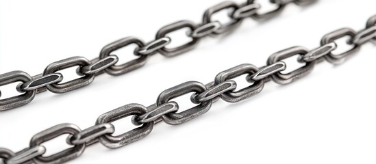 Fototapeta premium Close-up of a Shiny Metallic Chain