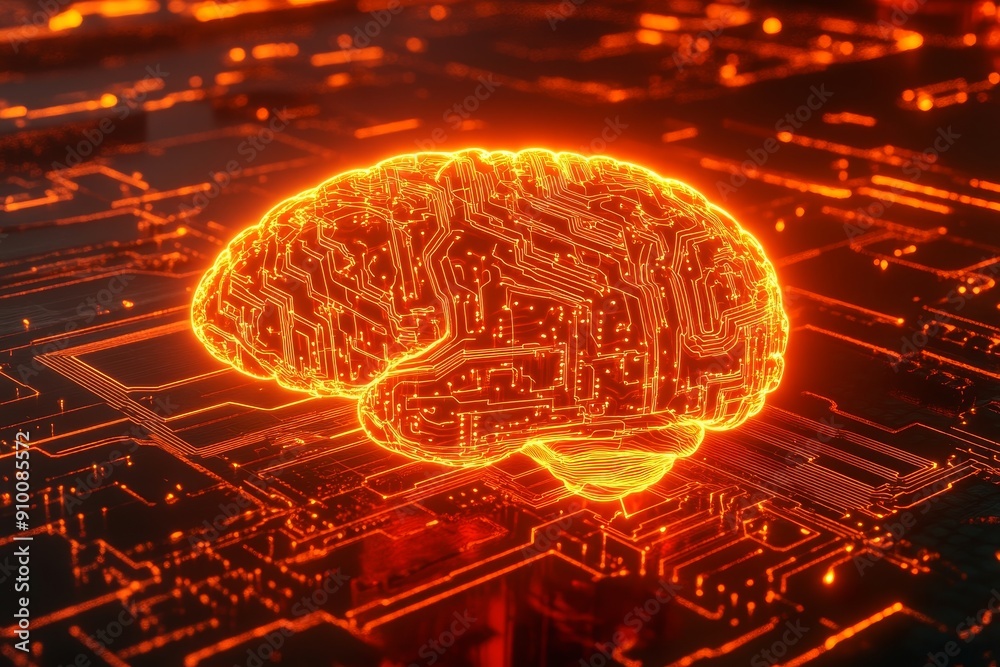 Poster circuits and cyber brains in a quantum computing system, biotechnology innovation, robot progress, a