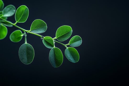 Concept of green biotechnology or synthetic biology, a plant and DNA shaped graphic