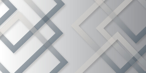 Obraz premium Modern abstract light background elegant square shape design. Technology abstract background with silver metallic square shapes. Geometric vector design. Modern, futuristic. Light dark shades. 