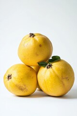 Fototapeta premium Mystic photo of Yellow Guava, isolated on white background