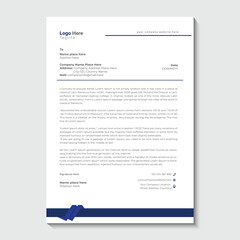 Corporate modern Letterhead design template