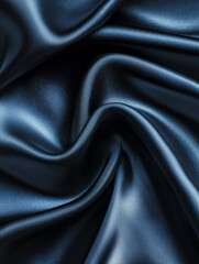 Fototapeta premium A blue fabric with a wavy texture
