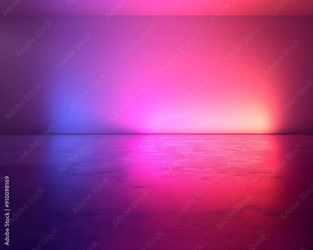 Poster vibrant neon gradient with dynamic light pattern in digital background