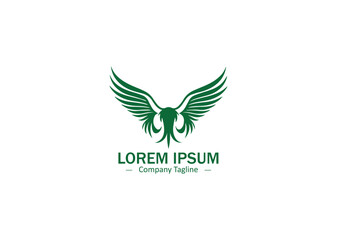 Simple and Modern Wing Feather Vector Icon for Abstract Logo Designs