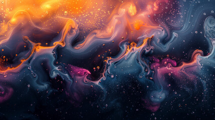 abstract psychedelic wavy smoky background with colors