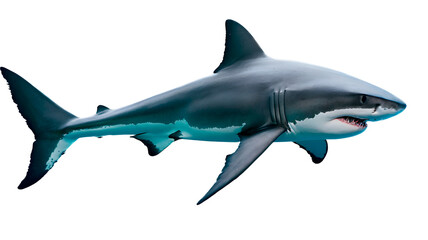 Fototapeta premium great white shark Transparent Background