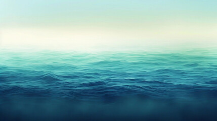 Obraz premium Abstract Ocean Waves with Gradient Blue