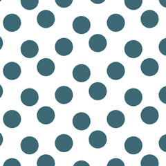 Hand-drawn polka-dot seamless pattern design