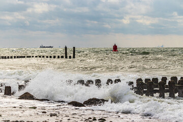 North Sea near Westkapelle Province of Zeeland Netherlands