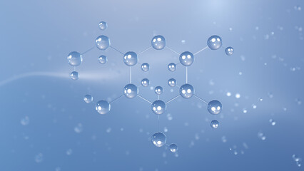 mannose molecular structure, 3d model molecule, sugar monomer, structural chemical formula view from a microscope