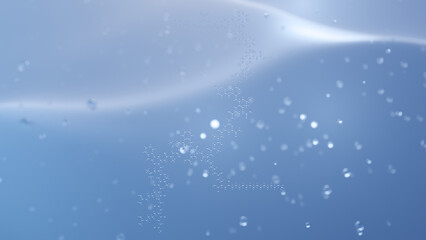 liraglutide molecular structure, 3d model molecule, victoza, structural chemical formula view from a microscope