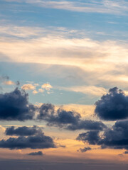 Dramatic sunset background