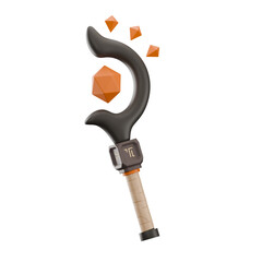 3d render of fantasy weapon and tools