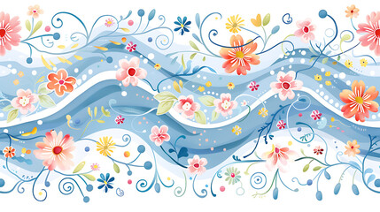 Obraz premium flower pattern