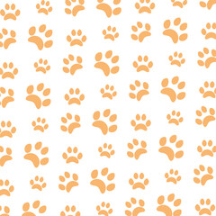 Paw of pet Footprint Pattern